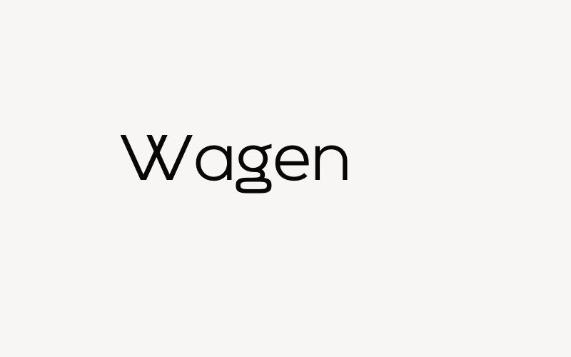 Wagen Font