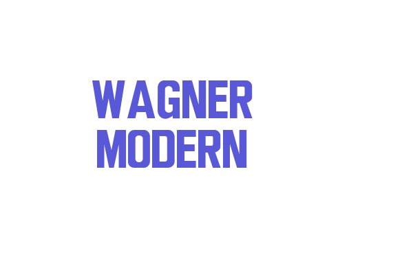 Wagner Modern Font