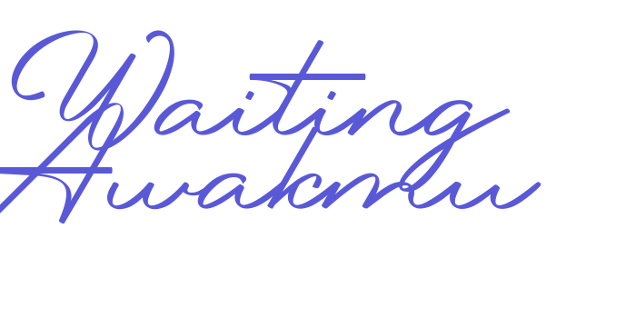 Waiting Awakmu Font Download