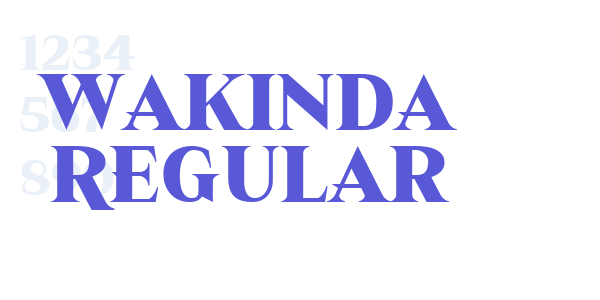 Wakinda Regular font free