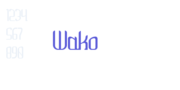 Wako font free