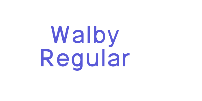 Walby Regular Font Download