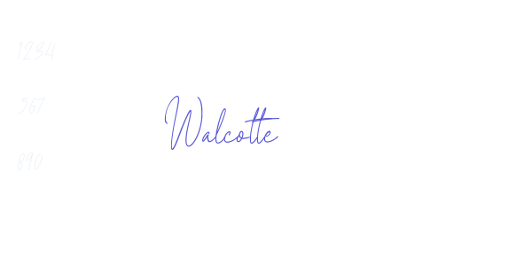 Walcotte font free