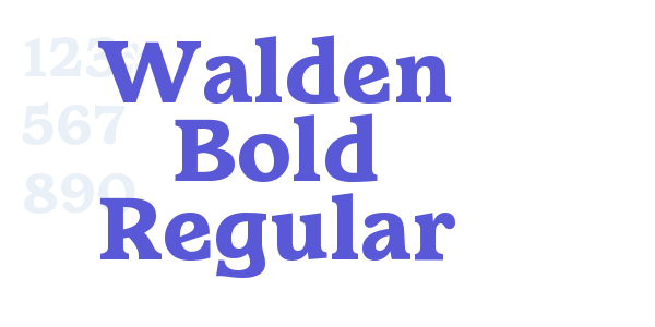 Walden Bold Regular font free