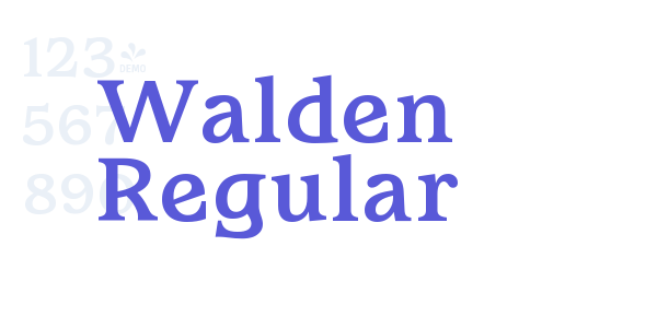 Walden Regular font