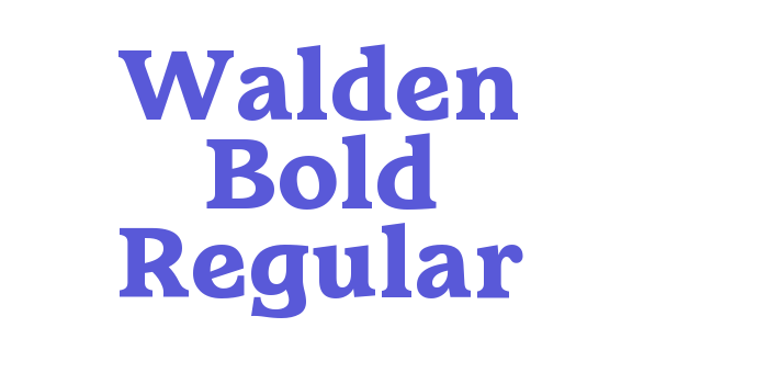 Walden Bold Regular Font Download