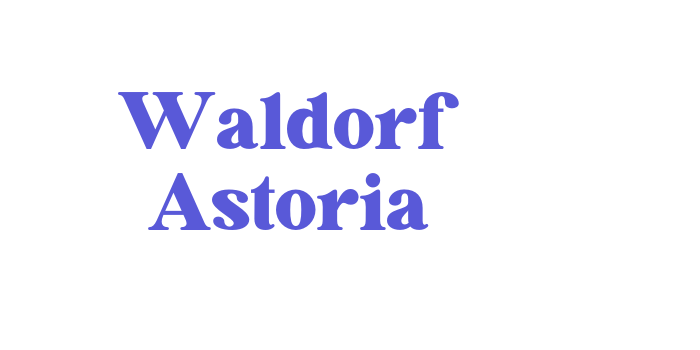 Waldorf Astoria Font Download