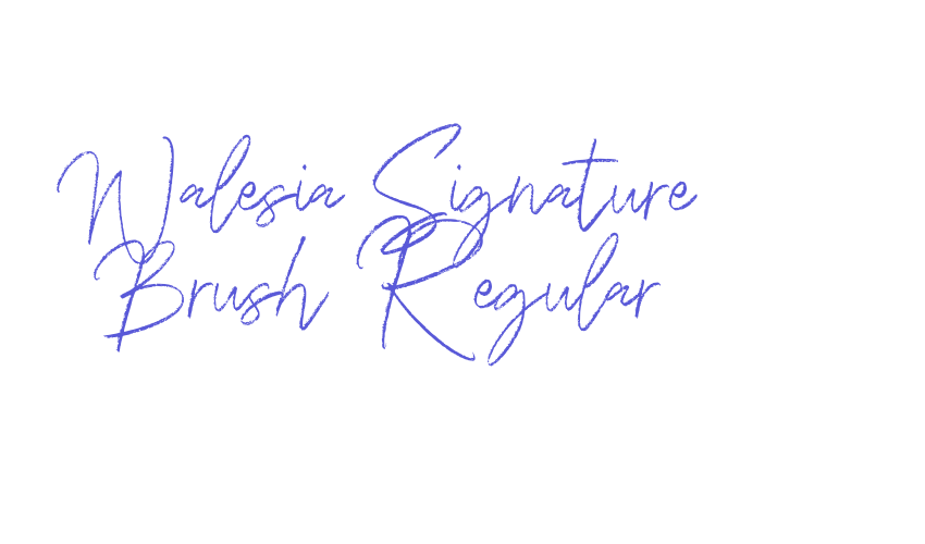 Walesia Signature Brush Regular Font Download