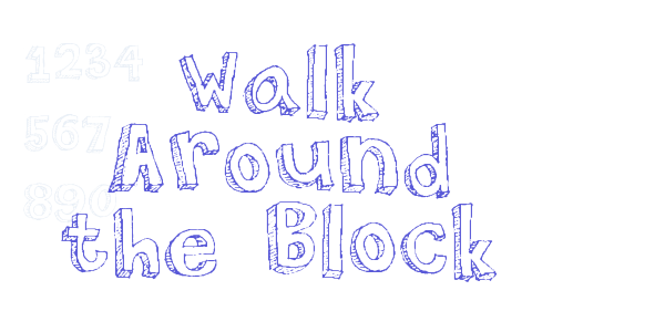 Walk Around the Block font