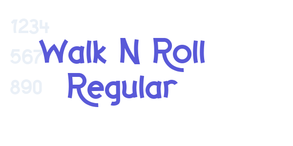 Walk N Roll Regular font free