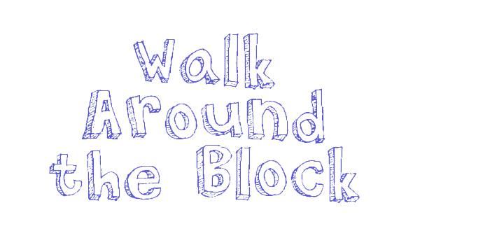 Walk Around the Block Font Download