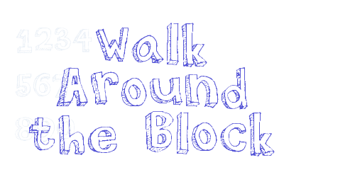 Walk Around the Block-font-download