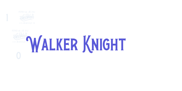 Walker Knight font