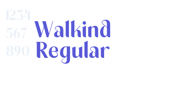 Walkind Regular font free