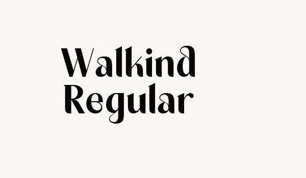 Walkind Regular Font