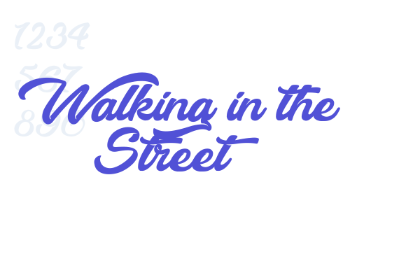 Walking in the Street Font Download