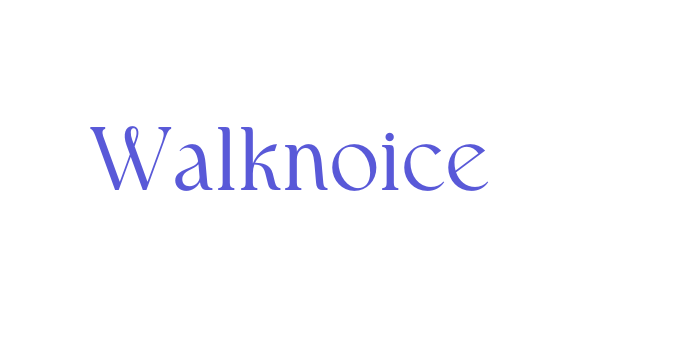 Walknoice Font Download