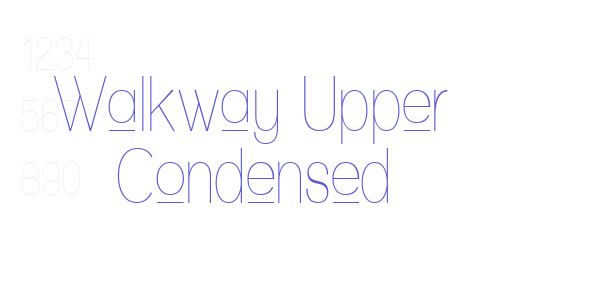 Walkway Upper Condensed font free