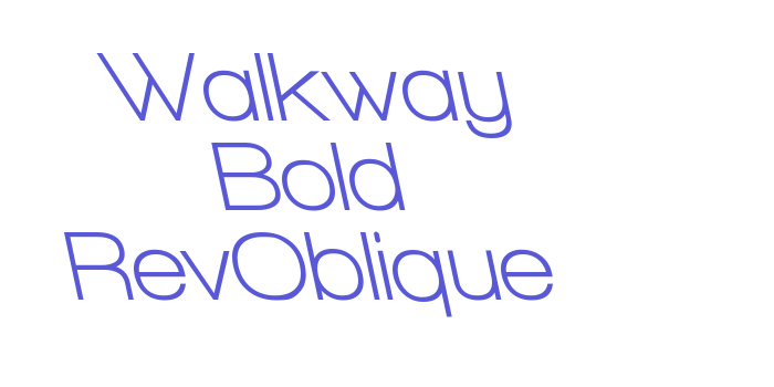 Walkway Bold RevOblique Font Download