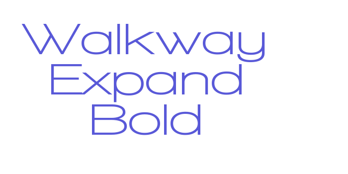 Walkway Expand Bold Font Download