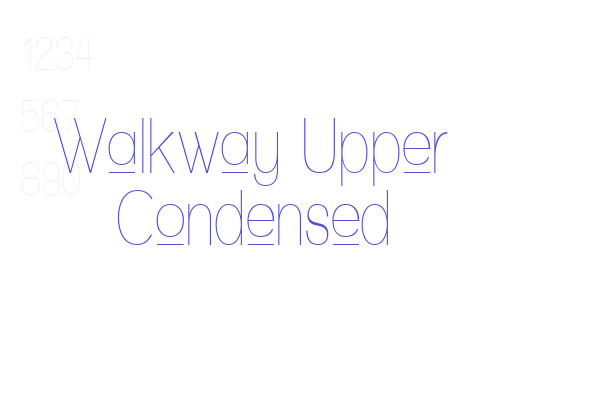 Walkway Upper Condensed Font Download