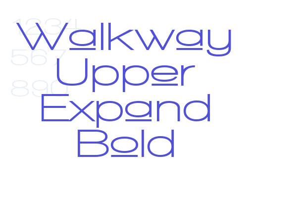 Walkway Upper Expand Bold Font Download