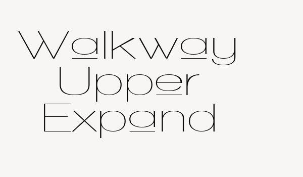 Walkway Upper Expand Font