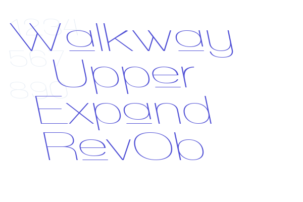 Walkway Upper Expand RevOb Font Download