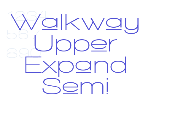 Walkway Upper Expand Semi Font Download