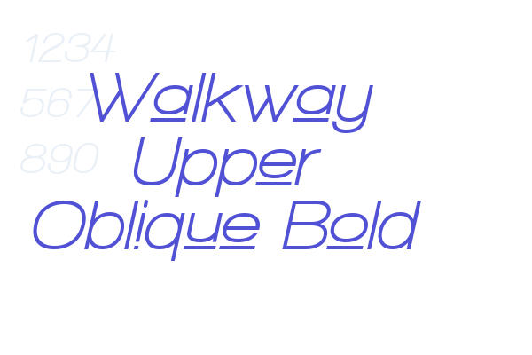 Walkway Upper Oblique Bold Font Download