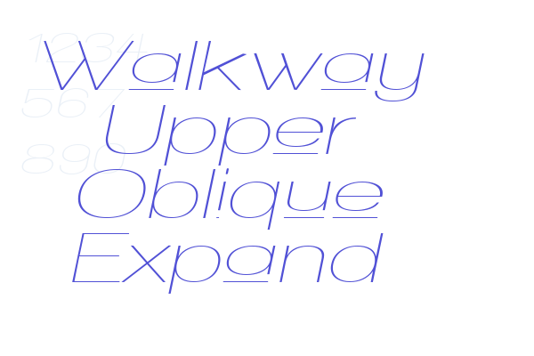 Walkway Upper Oblique Expand Font Download