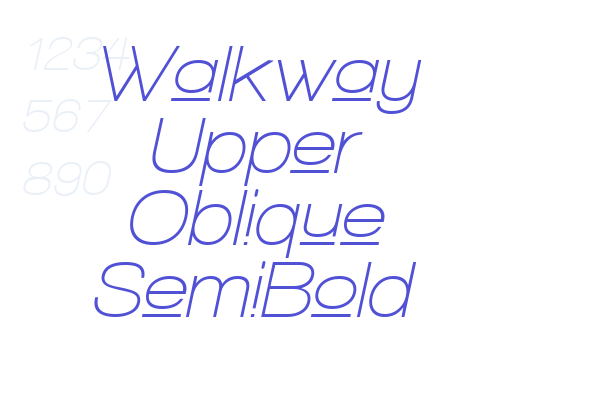 Walkway Upper Oblique SemiBold Font Download