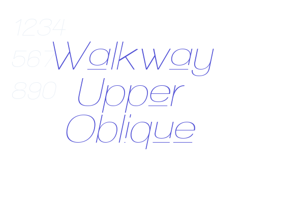 Walkway Upper Oblique Font Download