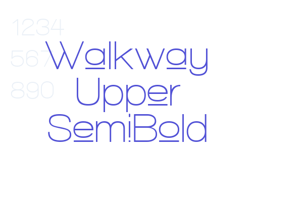 Walkway Upper SemiBold Font Download