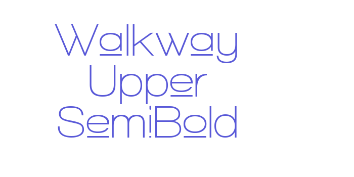 Walkway Upper SemiBold Font Download