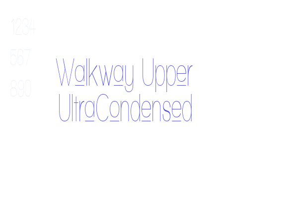 Walkway Upper UItraCondensed Font Download