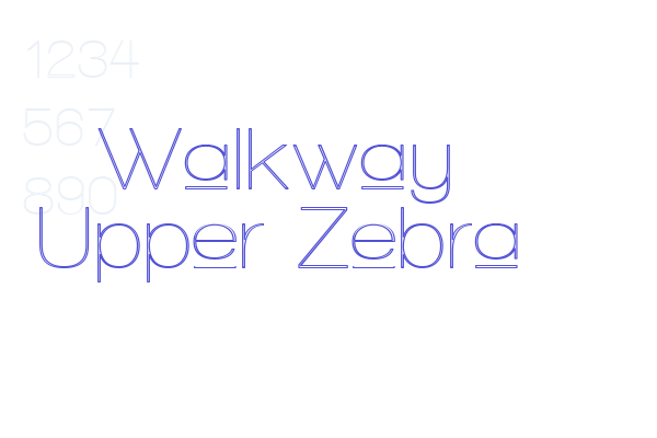 Walkway Upper Zebra Font Download