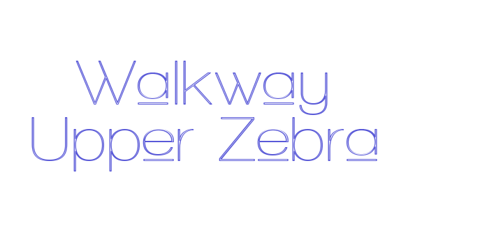 Walkway Upper Zebra Font Download