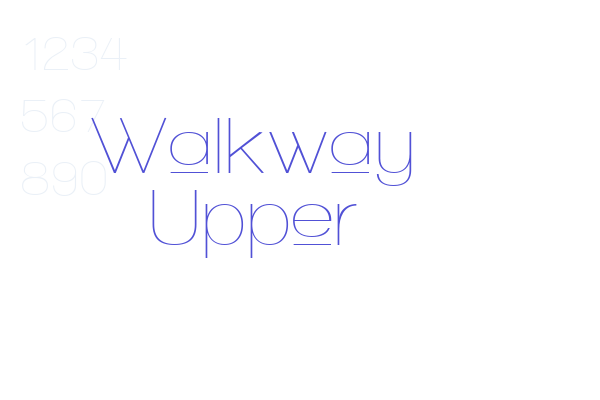 Walkway Upper Font Download