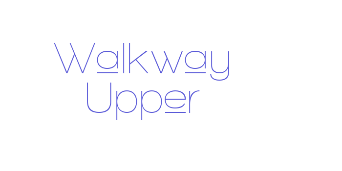 Walkway Upper Font Download