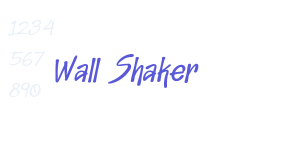 Wall Shaker font