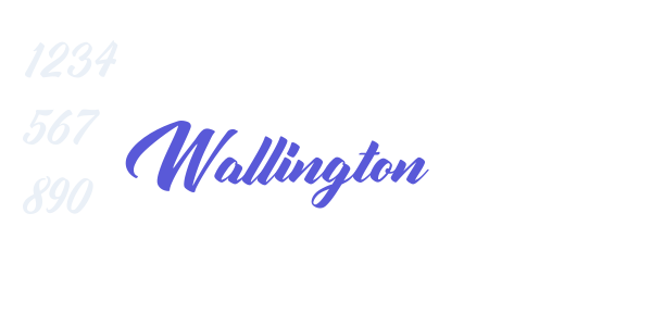 Wallington font free