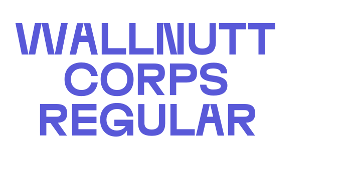 Wallnutt Corps Regular Font Download