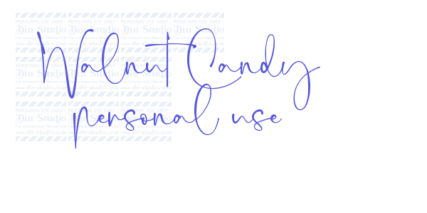 Walnut Candy personal use font free