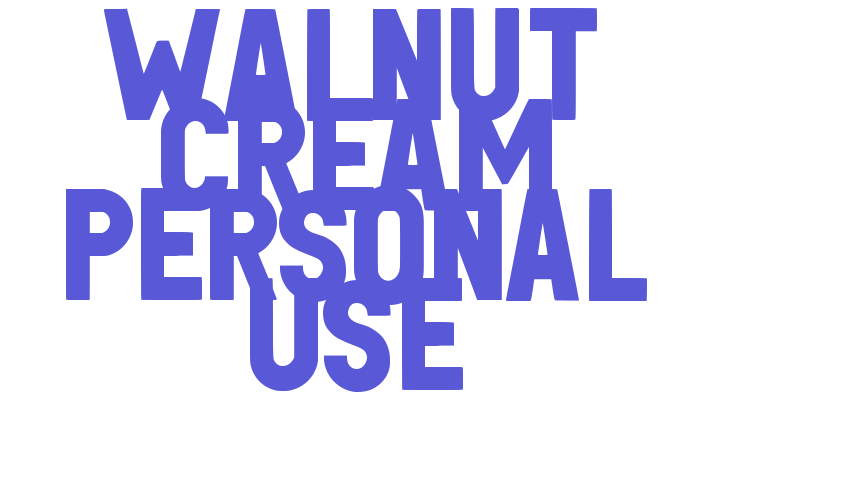 Walnut Cream Personal use Font Download