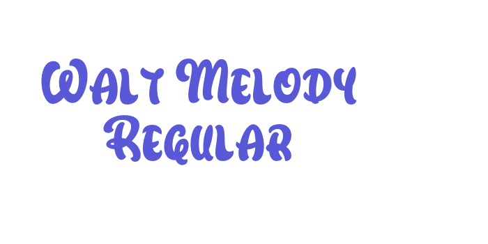 Walt Melody Regular Font Download