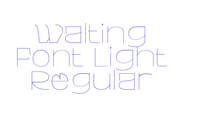 Walting Font Light Regular Font