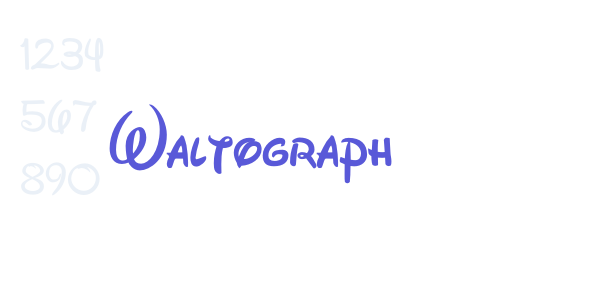 Waltograph font free