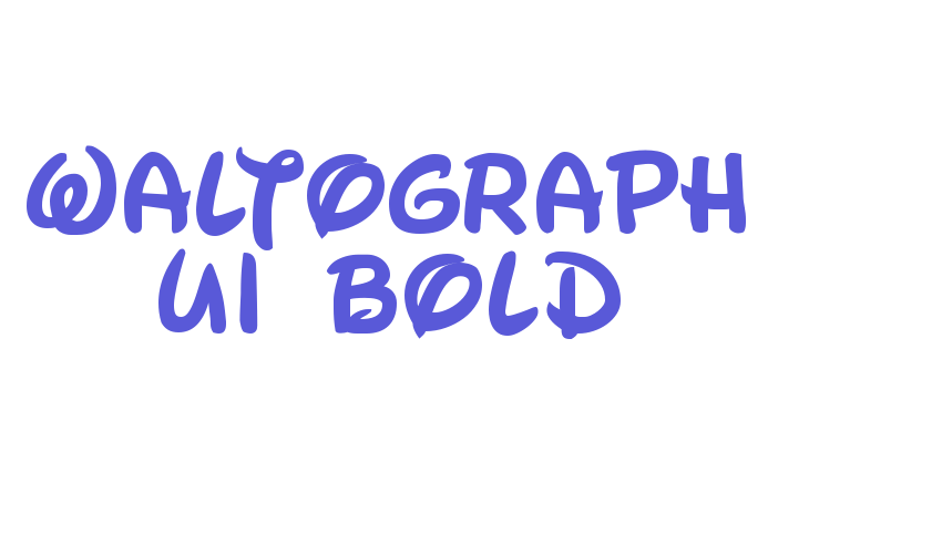 Waltograph UI Bold Font Download