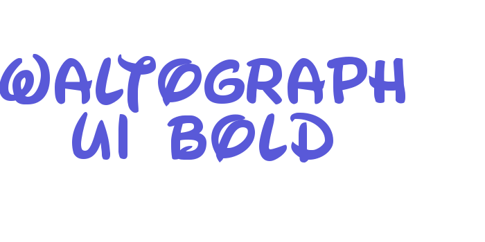 Waltograph UI Bold Font Download